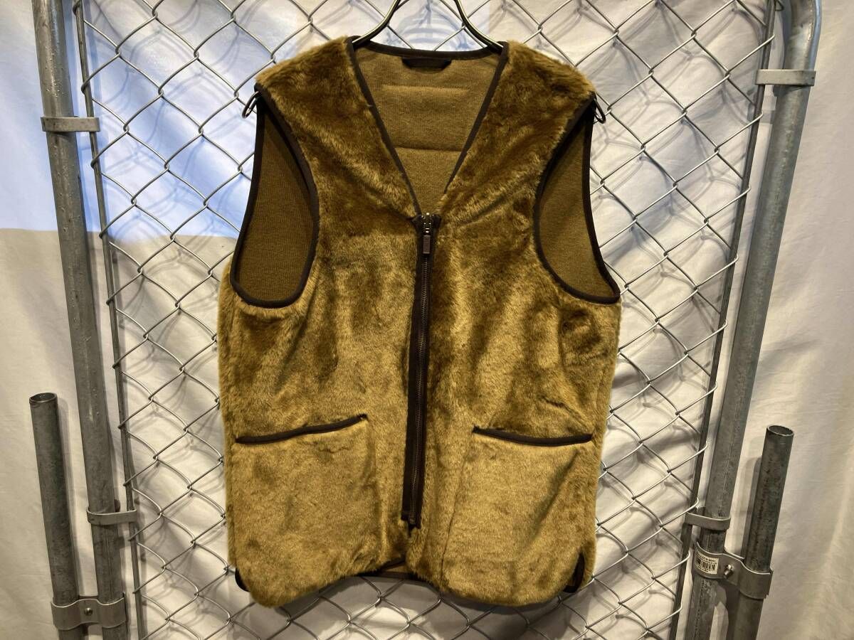 BARBOUR バブアー ベスト ブラウン ファーベスト size 38