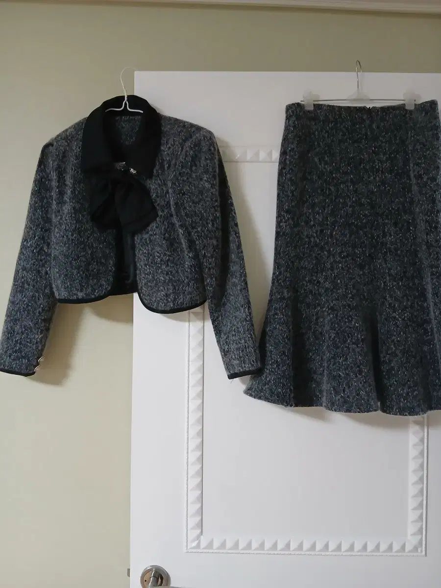 ツイード ジャケット スカート スーツ セット 55