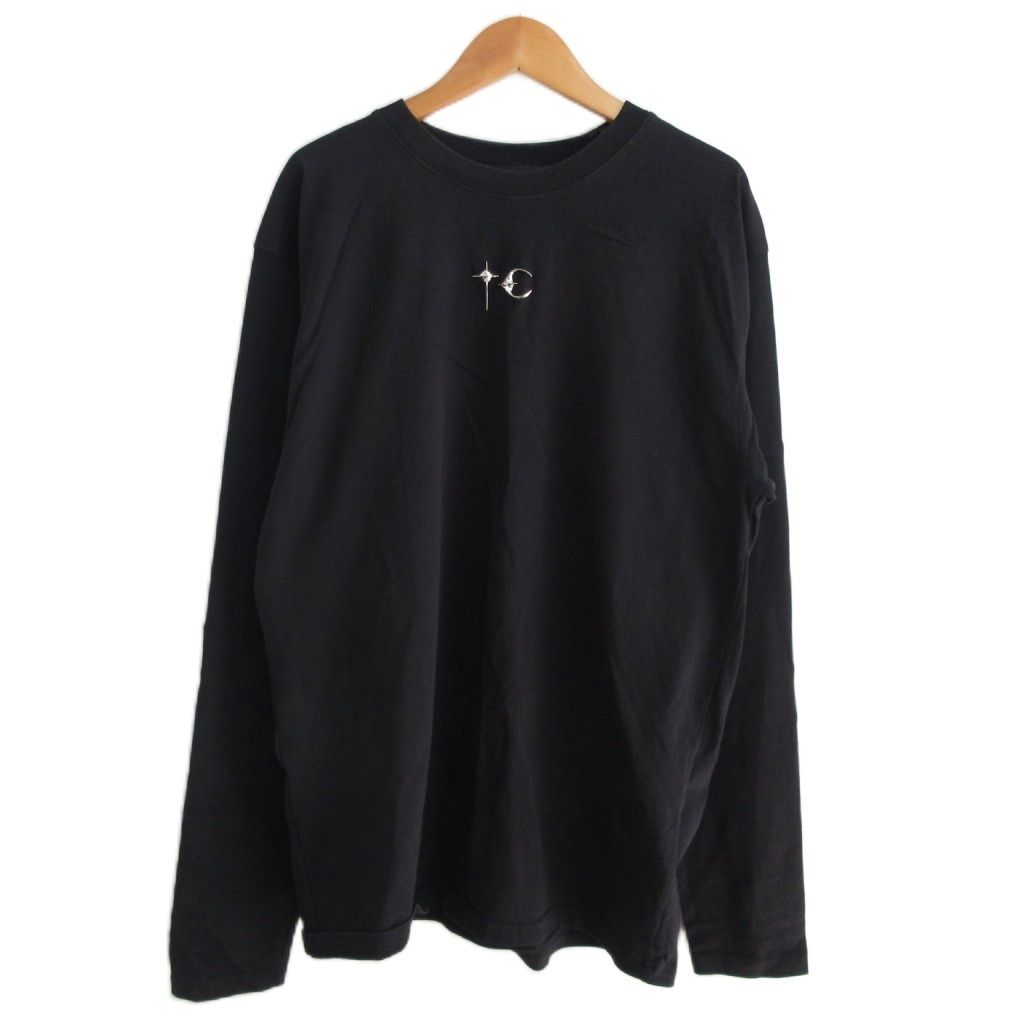 サグクラブ THUG CLUB 24 SS TC BASICK Tシャツ スタッズ 長袖 ロンT 2 黒 ブラック