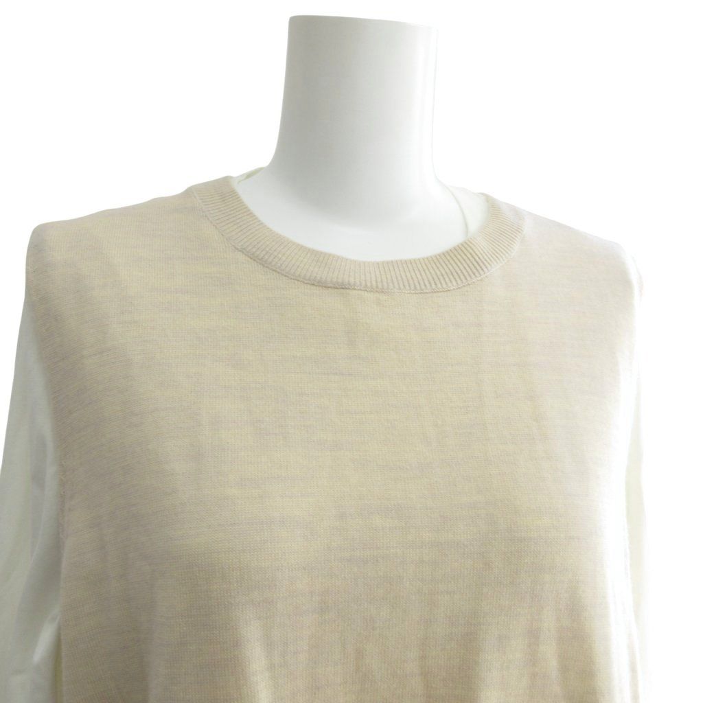 エンフォルド ENFOLD タグ付 20AW Knit×Cut Layered ドッキング ロング