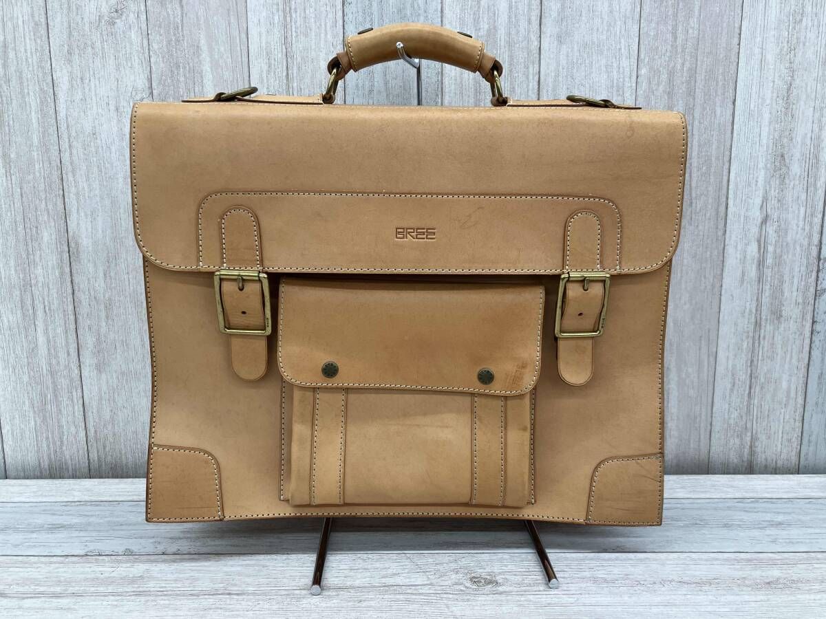 BREE／ブリー／ブリーフケース／2Way／レザー／キャメル - メルカリ