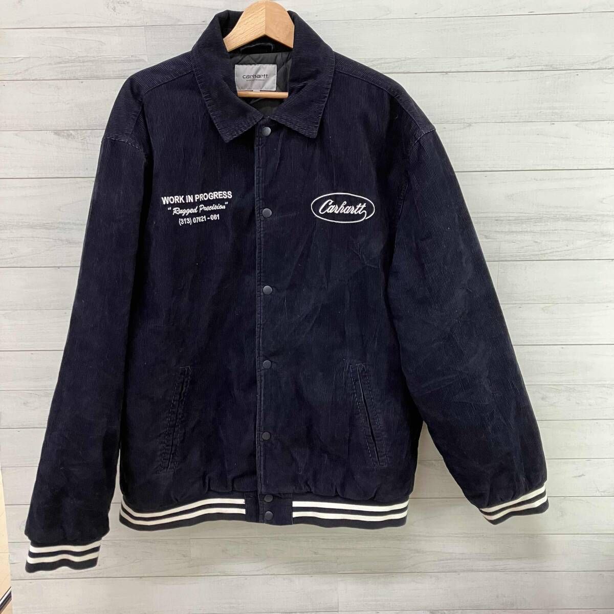 Carhartt カーハート スタジャン RUGGED LETTERMAN JACKET I032436