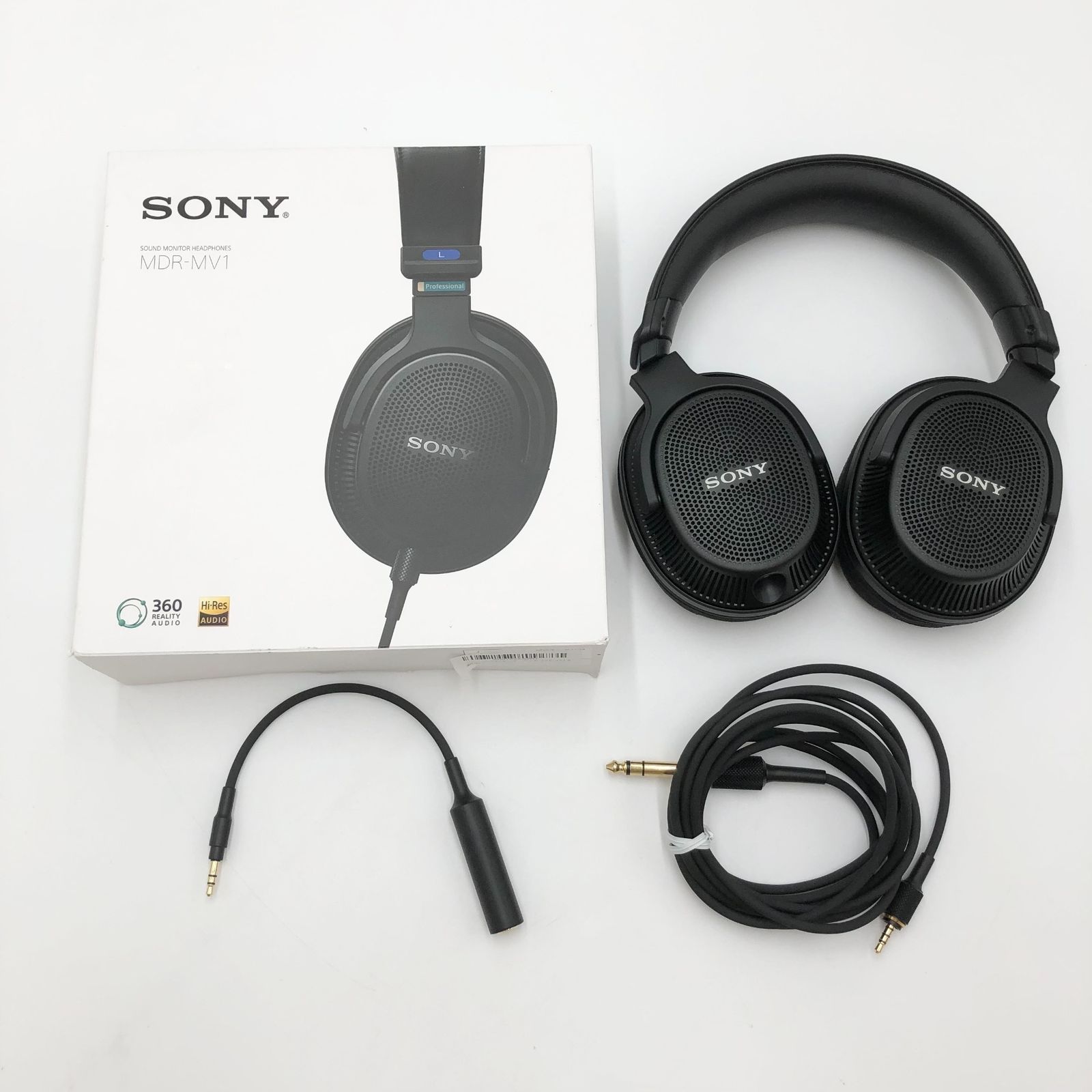 ソニー SONY モニターヘッドホン MDR-MV 1 背面開放型モニターヘッドホン|立体音響 ステレオ制作に適した広い音場表現| Q