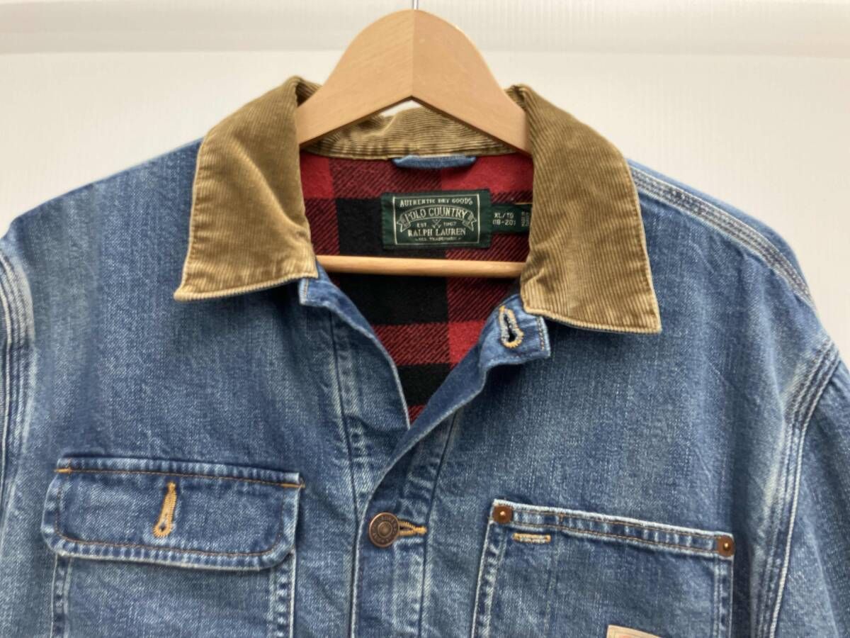 POLO COUNTRY RALPH LAUREN ポロカントリー ラルフローレン デニムジャケットIDG XL TG 18-20