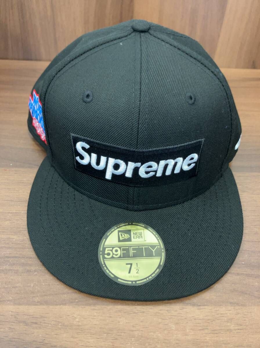 Supreme シュプリーム ERA 6パネル キャップ ブラック WORLD FAMOUS 1994 ボックスロゴ 59 FIFTY 7 1 2 6 cm