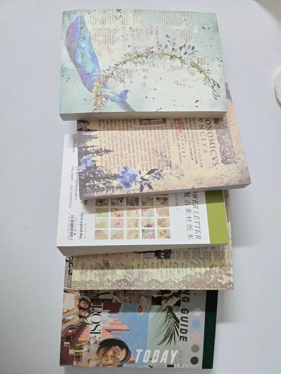 ダイアリーデコ用 メモ用紙 背景地 収ボックス含む