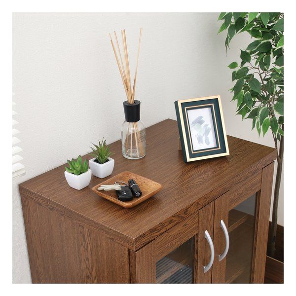 不二貿易 注文 フジボウエキ ラルゴ キャビネット オークブラウン