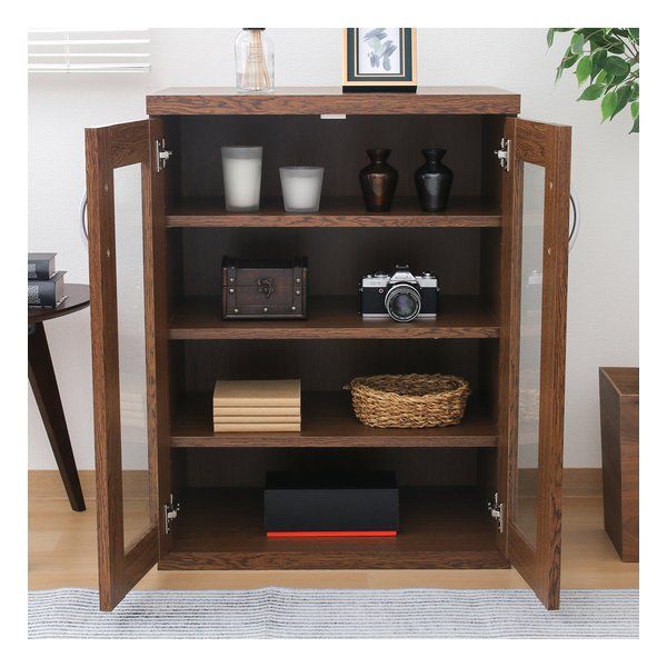 不二貿易 注文 フジボウエキ ラルゴ キャビネット オークブラウン