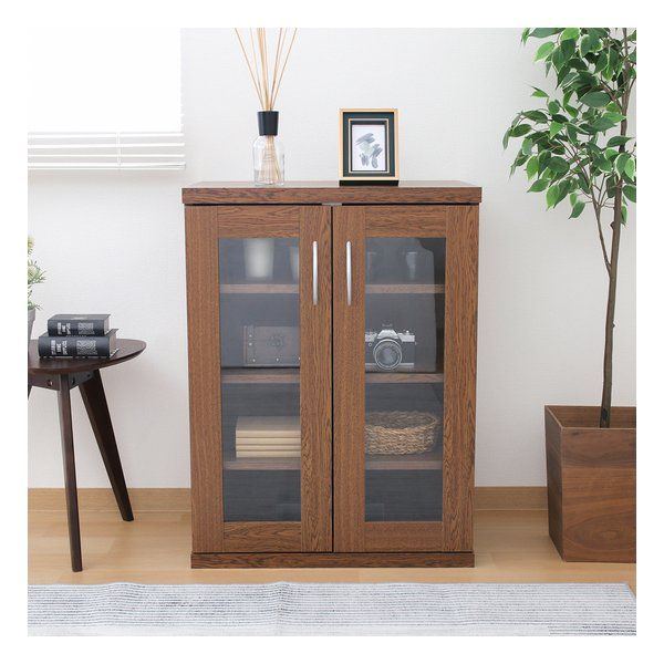 不二貿易 注文 フジボウエキ ラルゴ キャビネット オークブラウン