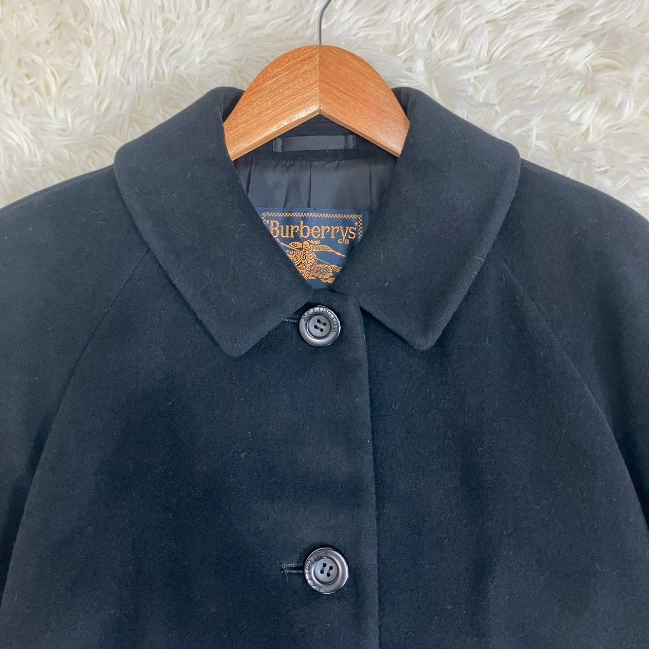 金タグ バーバリーズ バーバリー ステンカラーコート アンゴラ100