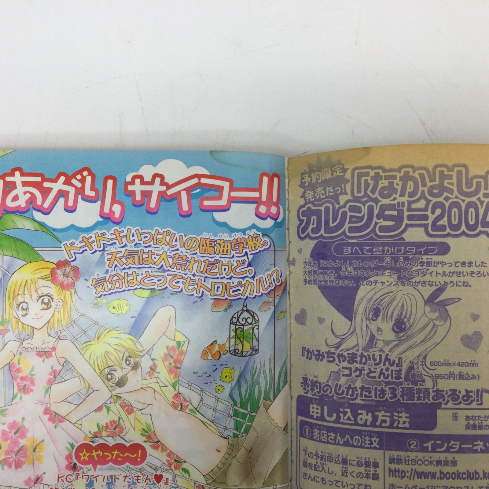 12113 【なかよし】2003年10月号 平成15年10月1日発行 付録無し 講談社