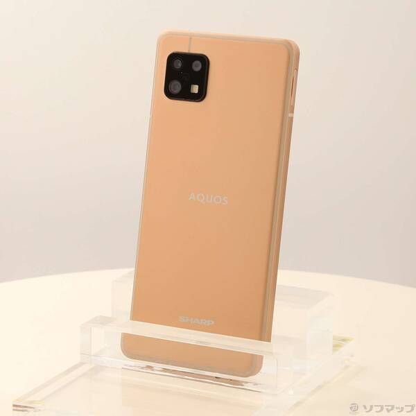 中古品〕 AQUOS sense6 128GB ライトカッパー SH-M19 SIMフリー【251