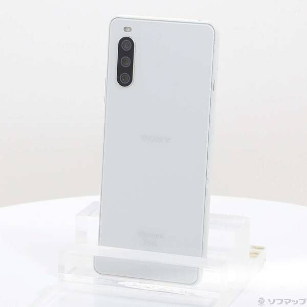 中古品〕 Xperia 10 III 128GB ホワイト SO-52B docomoロック解除SIM