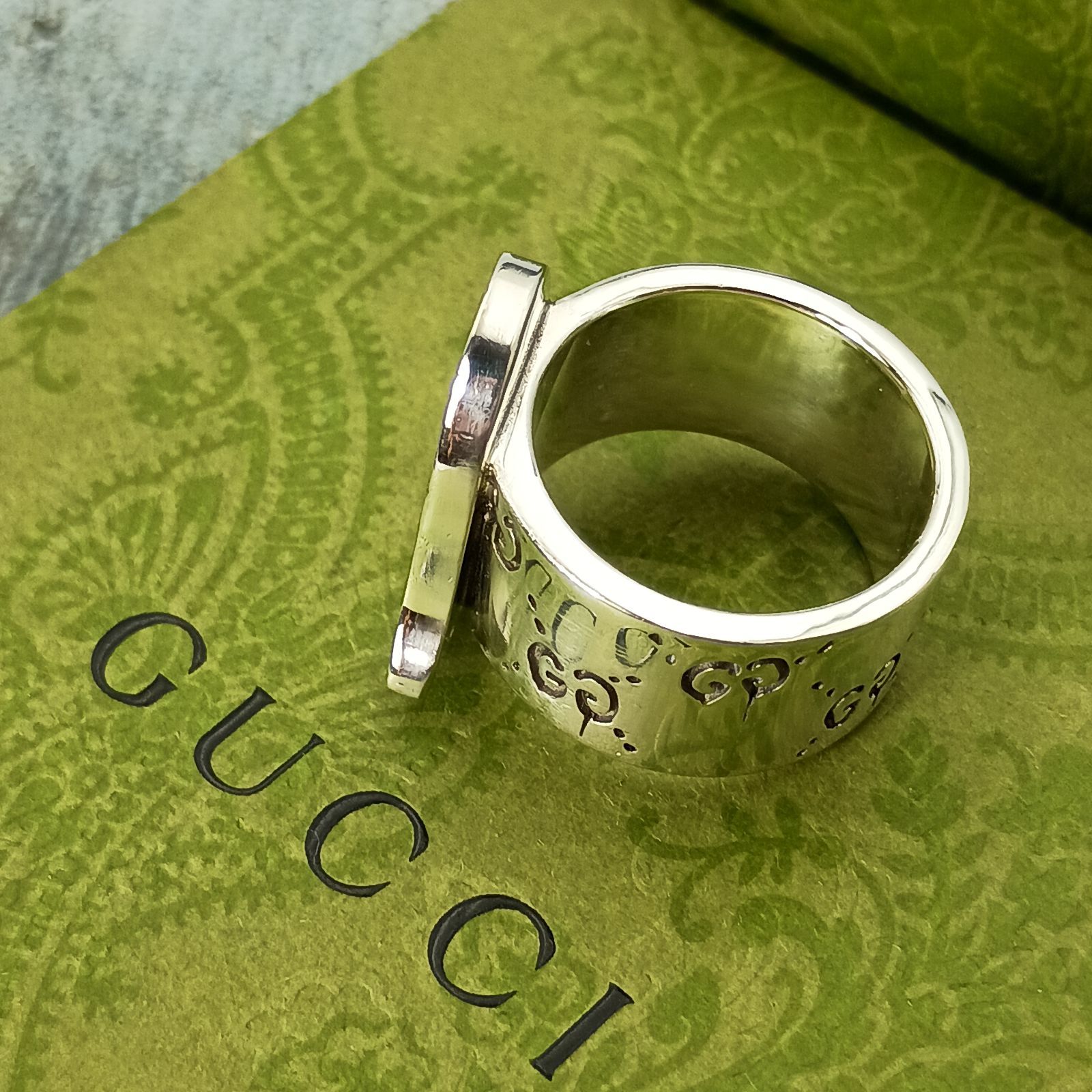 GUCCI グッチ 19号 ゴースト リング おばけ 指輪 メンズ シルバー925
