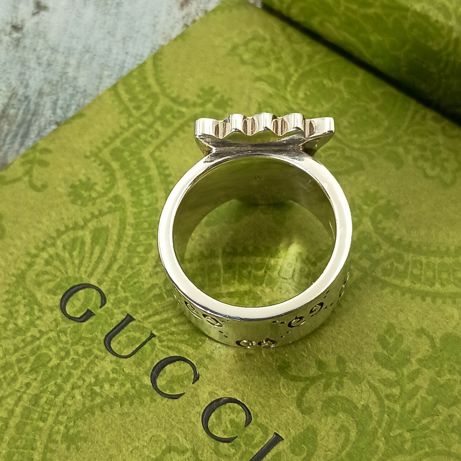 GUCCI グッチ 19号 ゴースト リング おばけ 指輪 メンズ シルバー925