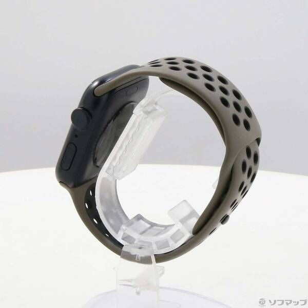 〔 品〕 Apple Watch SE 第2世代 GPS 44 mm ミッドナイトアルミニウムケース オリーブグレー ブラックNikeスポーツバンド 349