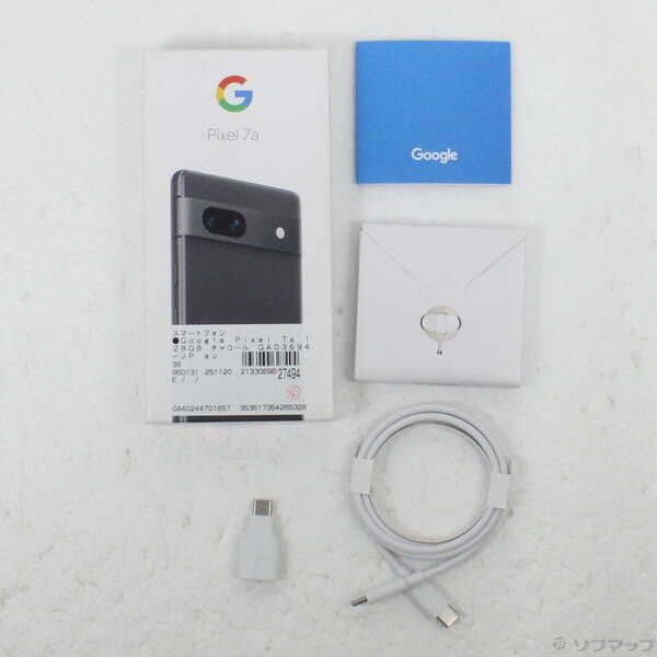 中古品〕 Google Pixel 7a 128GB チャコール GA03694-JP au SIMフリー