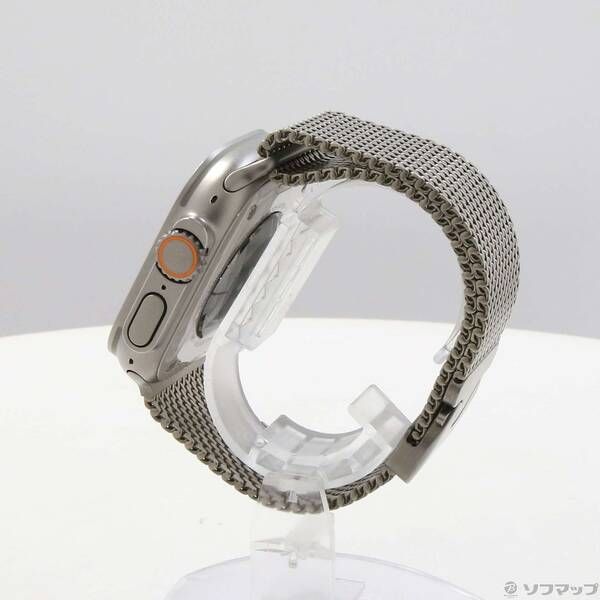 〔 品〕 Apple Watch Ultra 2 GPS Cellular 49 mm チタニウムケース ナチュラルミラネーゼループ 349