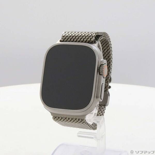 〔 品〕 Apple Watch Ultra 2 GPS Cellular 49 mm チタニウムケース ナチュラルミラネーゼループ 349