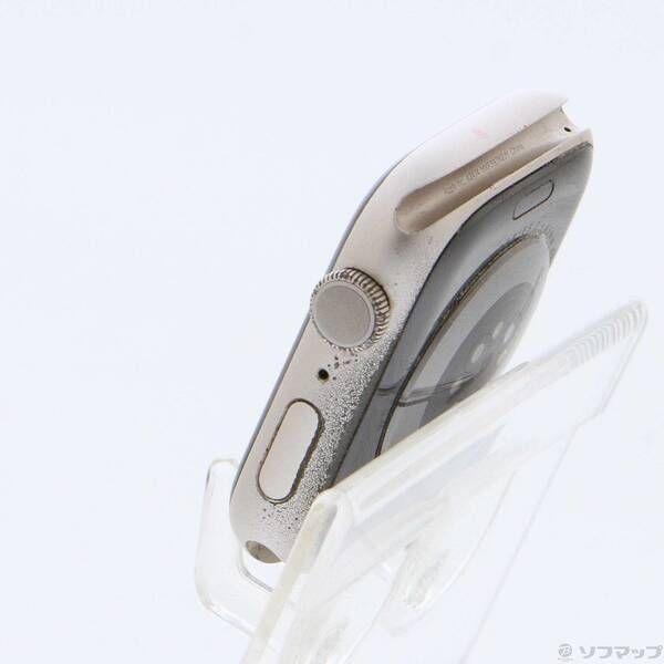 〔 品〕 Apple Watch Series 7 GPS 45 mm スターライトアルミニウムケース バンド無し 352