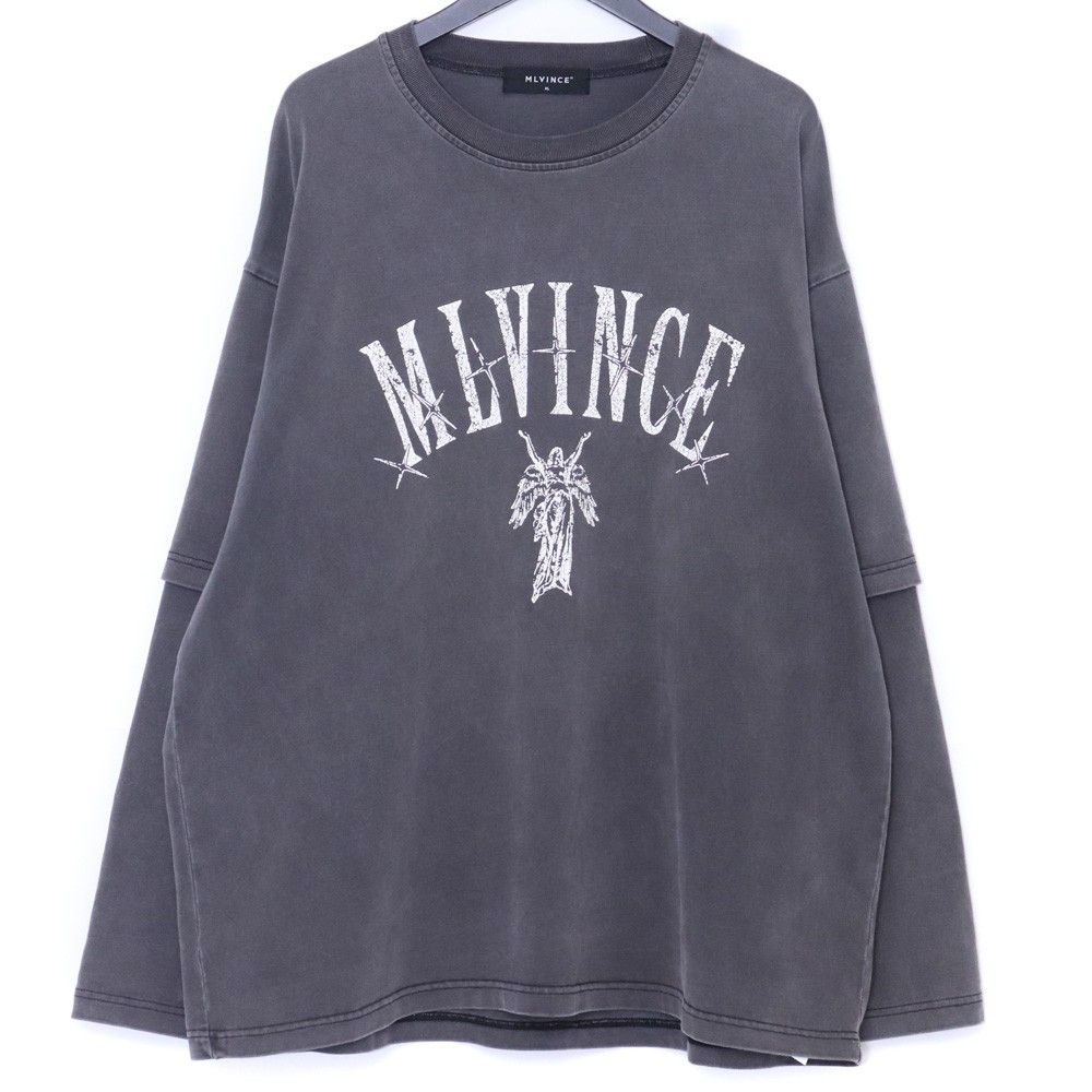 MLVINCE セブンスターズレイヤードロングスリーブTシャツ XLサイズ ブラック -SLL 08 SU