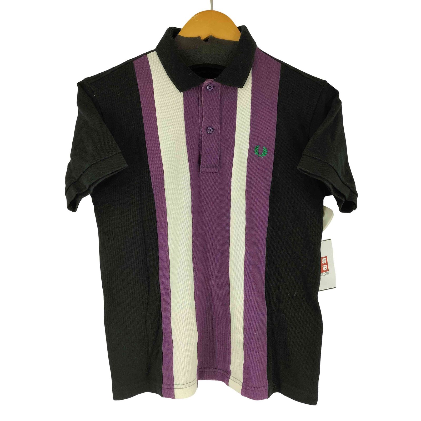 フレッドペリー FRED PERRY 月桂樹 ロゴ刺繍 フロントストライプ S/S