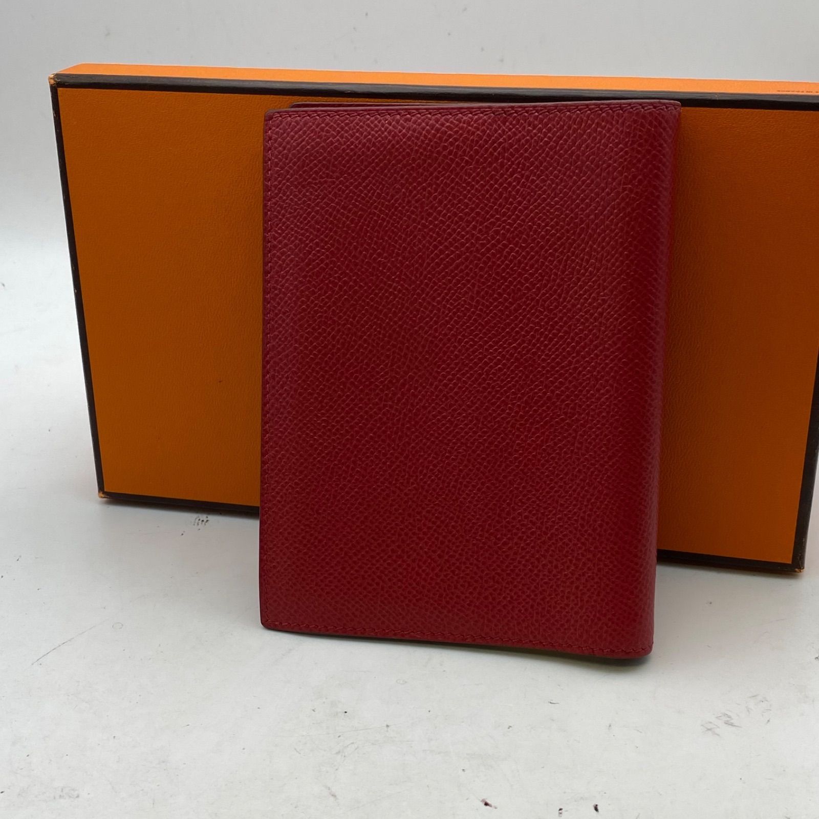 エルメス アジェンダ 手帳ノートカバー 赤 ダイアリー メモ FZ 192