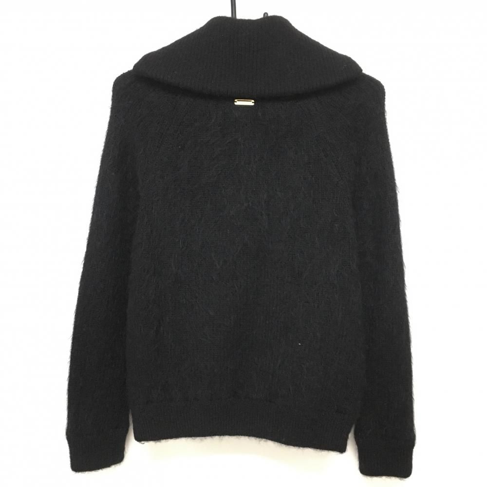 超美品】セントアンドリュース セーター 黒 モヘヤ・アルパカ混 ハーフ
