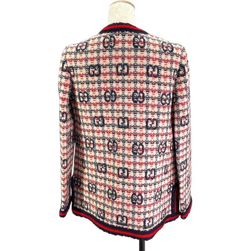 グッチ GUCCI GGジャガードツイードジャケット 610060 アイボリー ツイード レディース ノー ジャケット
