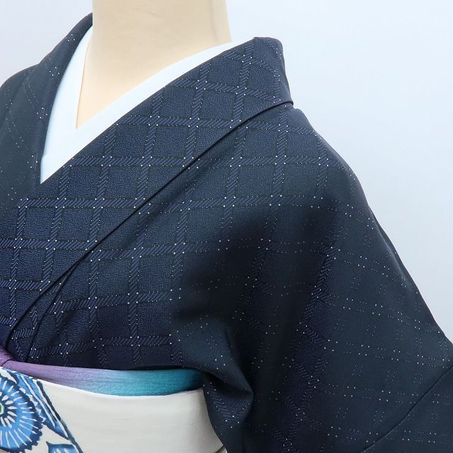 百華❀Y4169◇美品 正絹 手縫い仕立て お召 着物 単品 - メルカリ