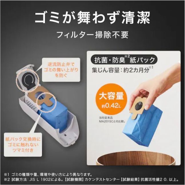 新品 一点限定】ニトリ 紙パック式コードレス スティッククリーナー