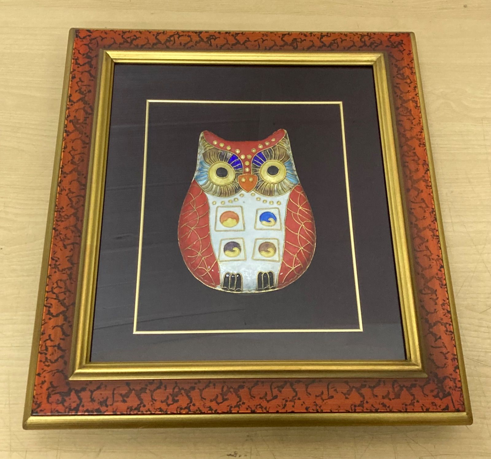 F6号】ジミー大西（フクロウ）手描き/表裏サイン有り/油彩/アクリル