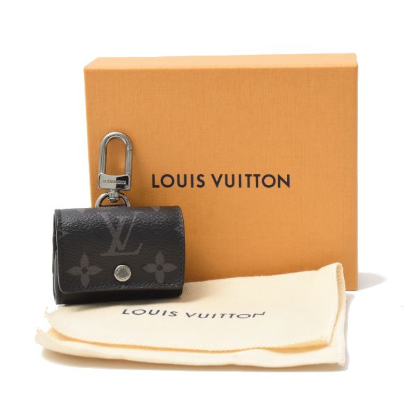 ルイヴィトン LVイヤホンポーチ イヤホンケース モノグラムエクリプス