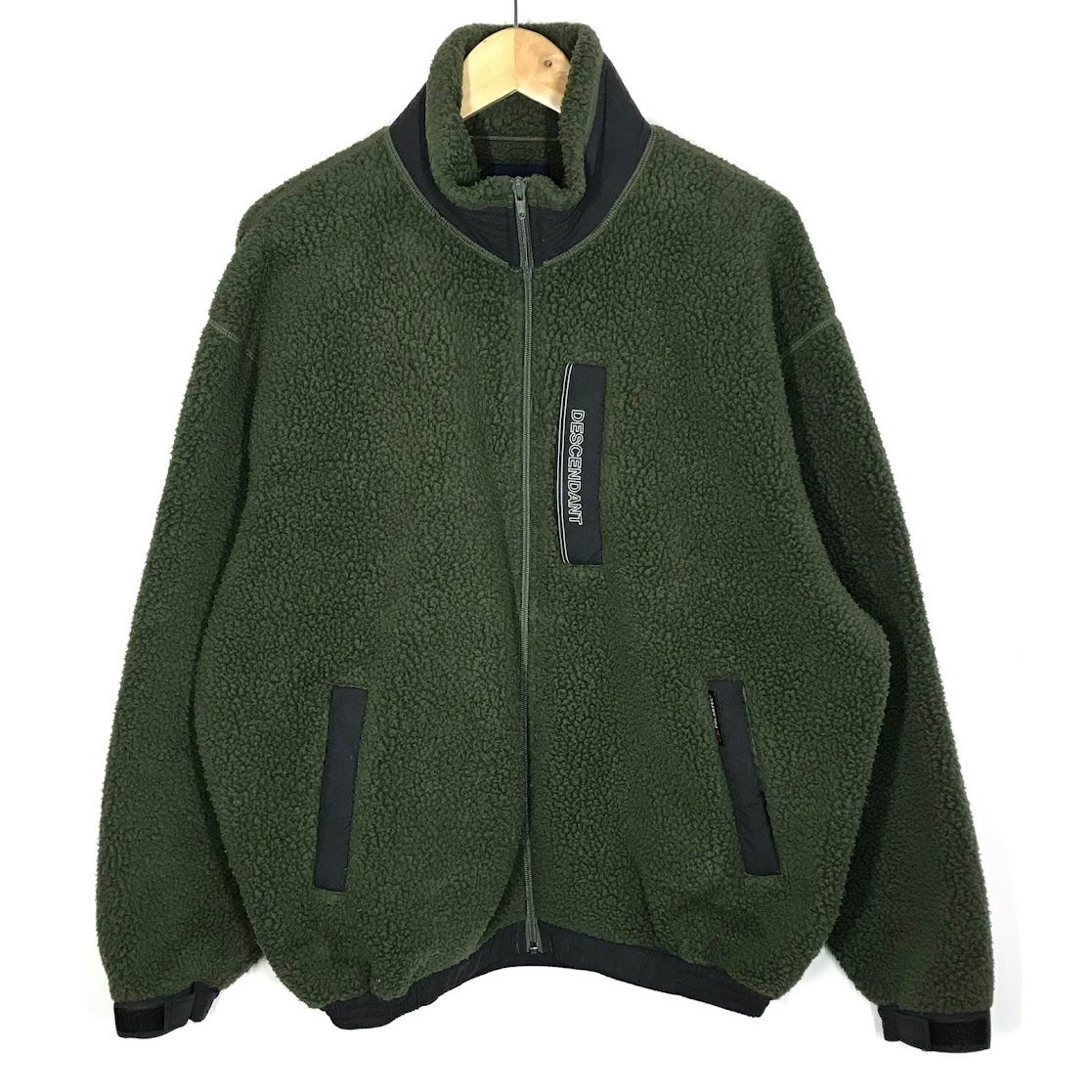 ディセンダント BOMBAY FLEECE ZIP ボンバーフリース ジップカーディガン フリースジャケット 202 ATDS-CSM 33 グリーン サイズ 1 95