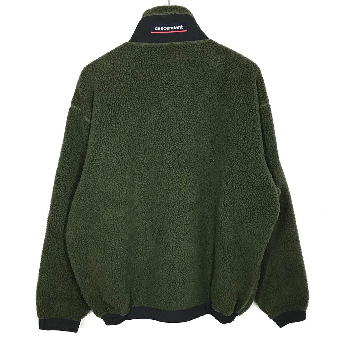 | ディセンダント BOMBAY FLEECE ZIP ボンバーフリース ジップカーディガン フリースジャケット 202 ATDS-CSM 33 グリーン サイズ 1 95