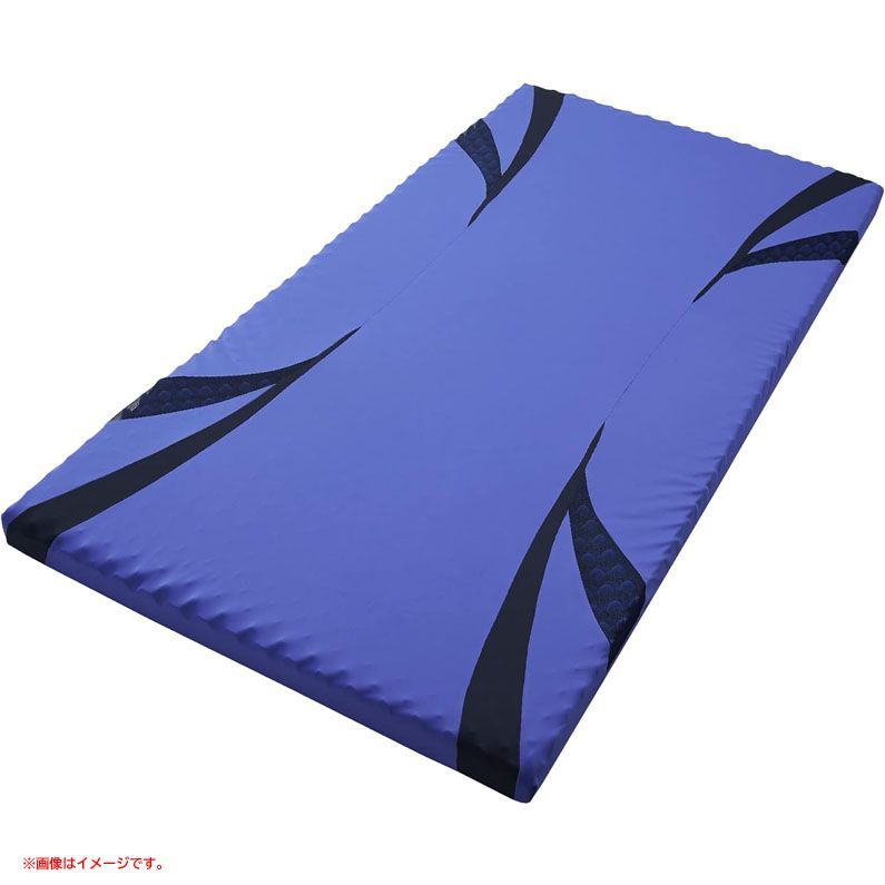 E 0374◆展示品 エアー 01 マットレス シングル 高反発 眠りを深くする 特殊立体波形凹凸構造 自然な寝姿勢をキープ 通気性 快眠サポート 厚さ8 cm 敷き布団 軽量 丸めて保管 日本製 ブルー|ハード 寝具 西川