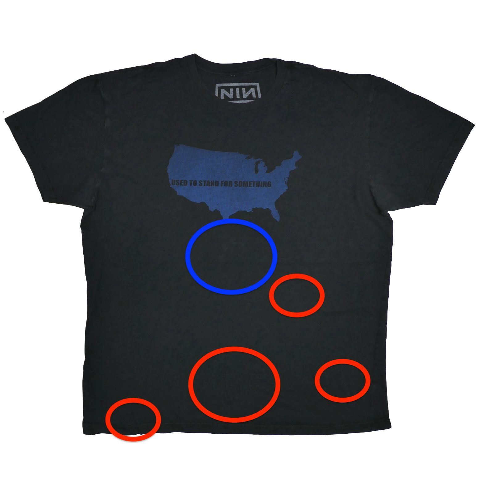 激レア　nine inch nailsナインインチネイルズ 　Tシャツused XL】Nine Inch Nails ナインインチネイルズ Used to stand for