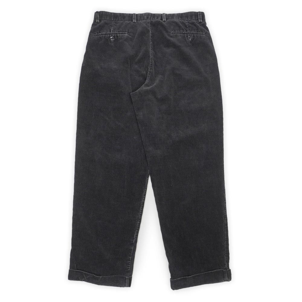 ドッカーズ DOCKERS 00s 2タック 太畝コーデュロイトラウザー BLACK