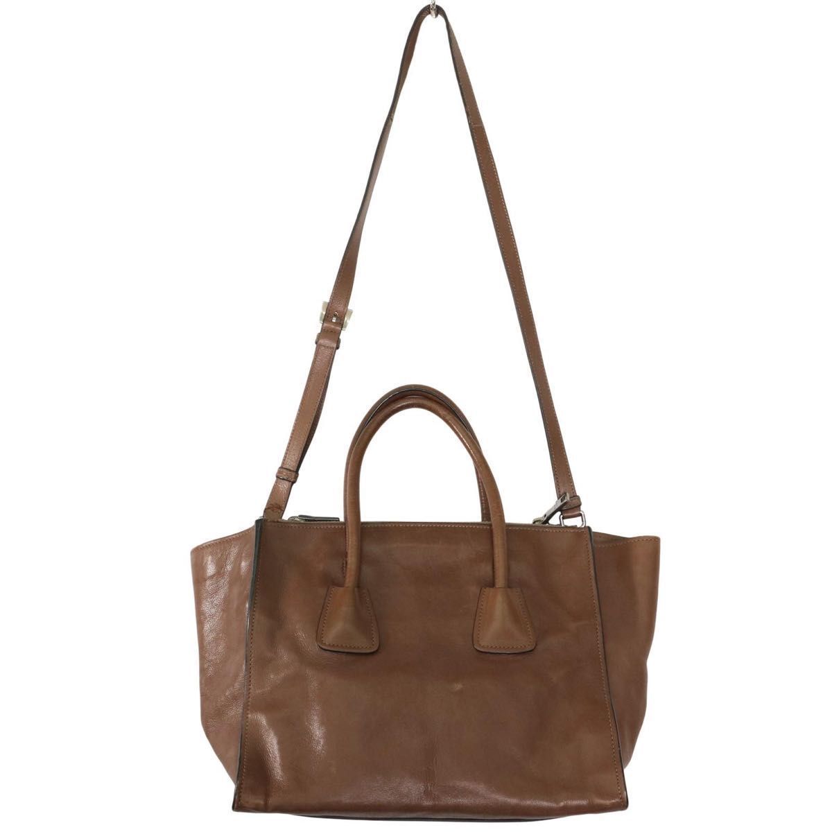 正規品】PRADA プラダ 三角ロゴ レザー 2WAY ショルダーバッグ トート