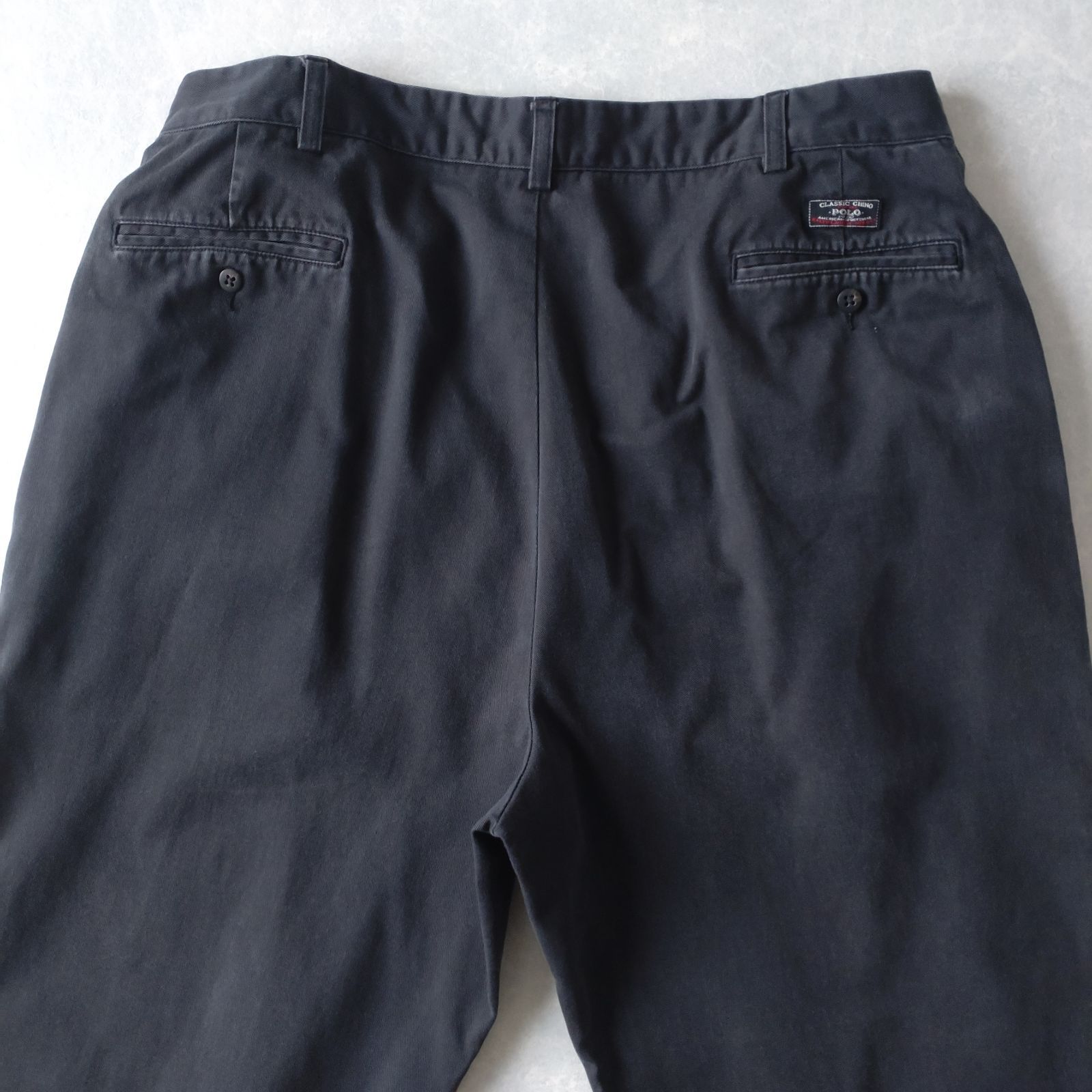 PoloRalphLauren ANDREW ブラック ポロチノ W32 古着 □古着 Polo by