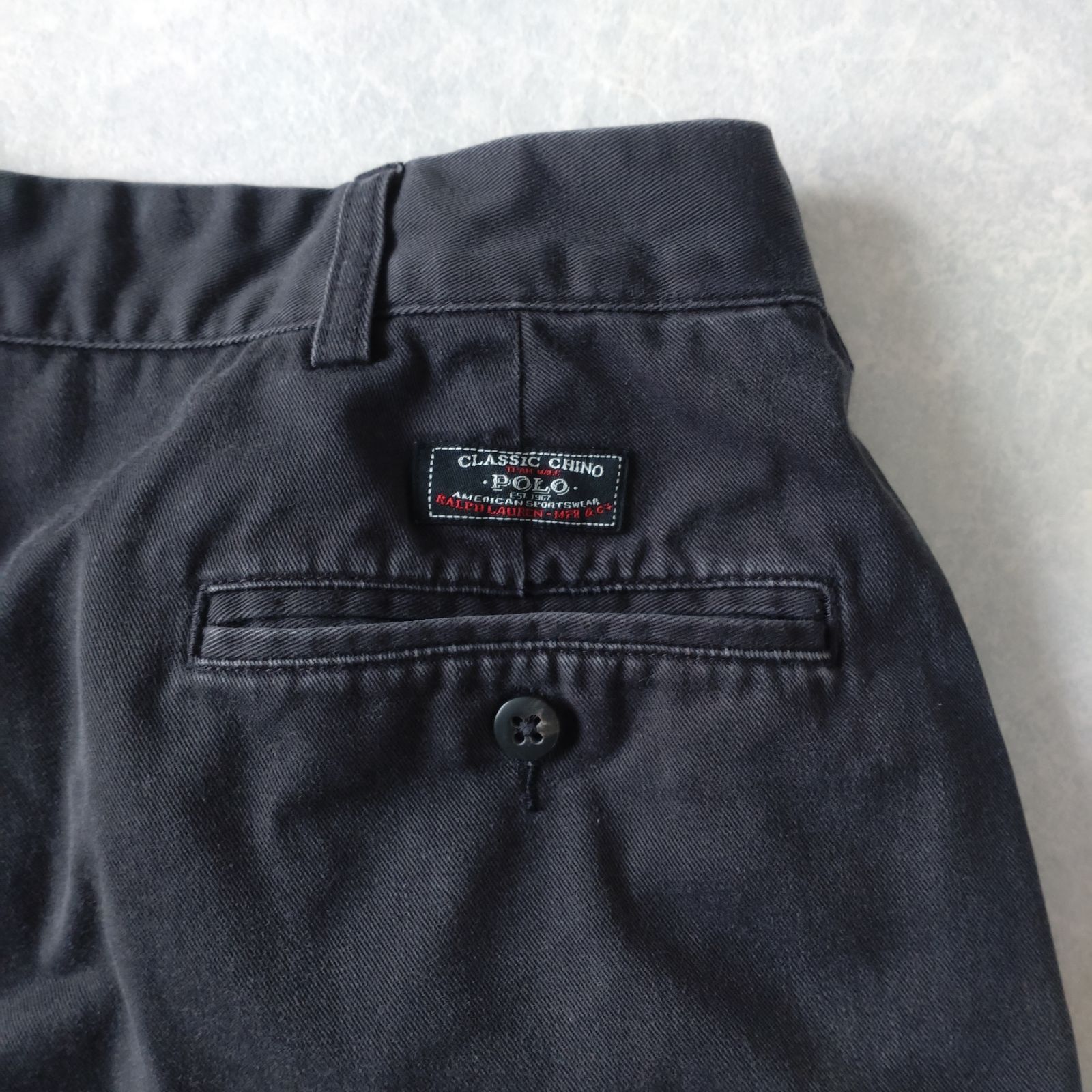 PoloRalphLauren ANDREW ブラック ポロチノ W32 古着 □古着 Polo by Ralph Lauren ポロバイラルフローレン ANDREW PANT