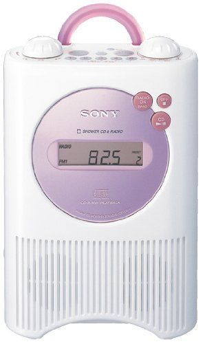 【】SONY CDラジオ 防滴仕様 ピンク ICF-CD74/P