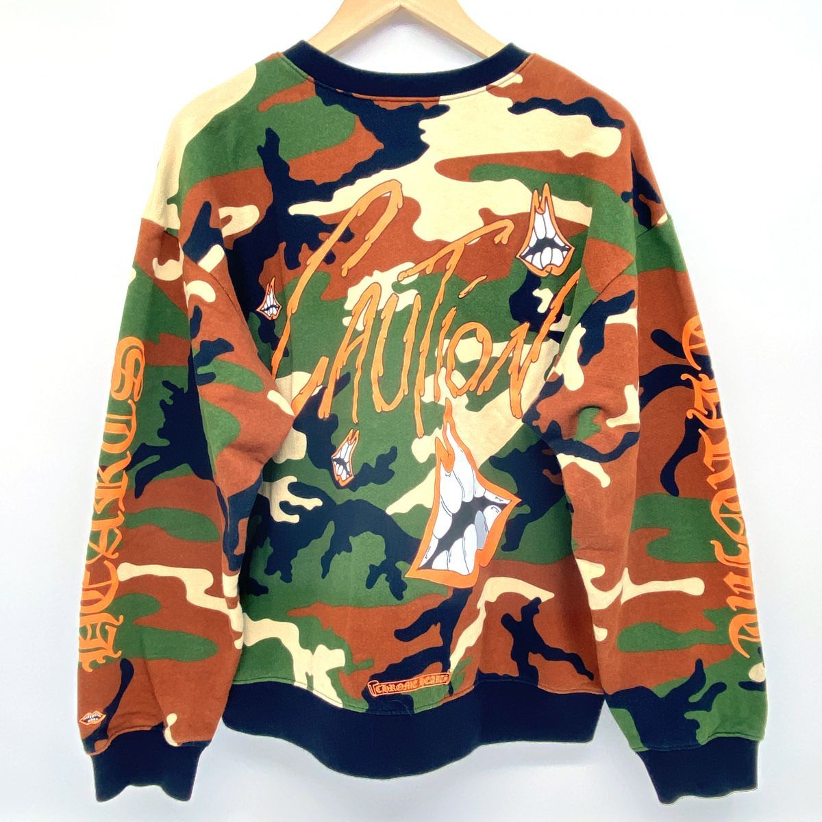 CHROME HEARTS×MATTY BOY クロムハーツ PPO CAUTION SWTSHRT カモフラ