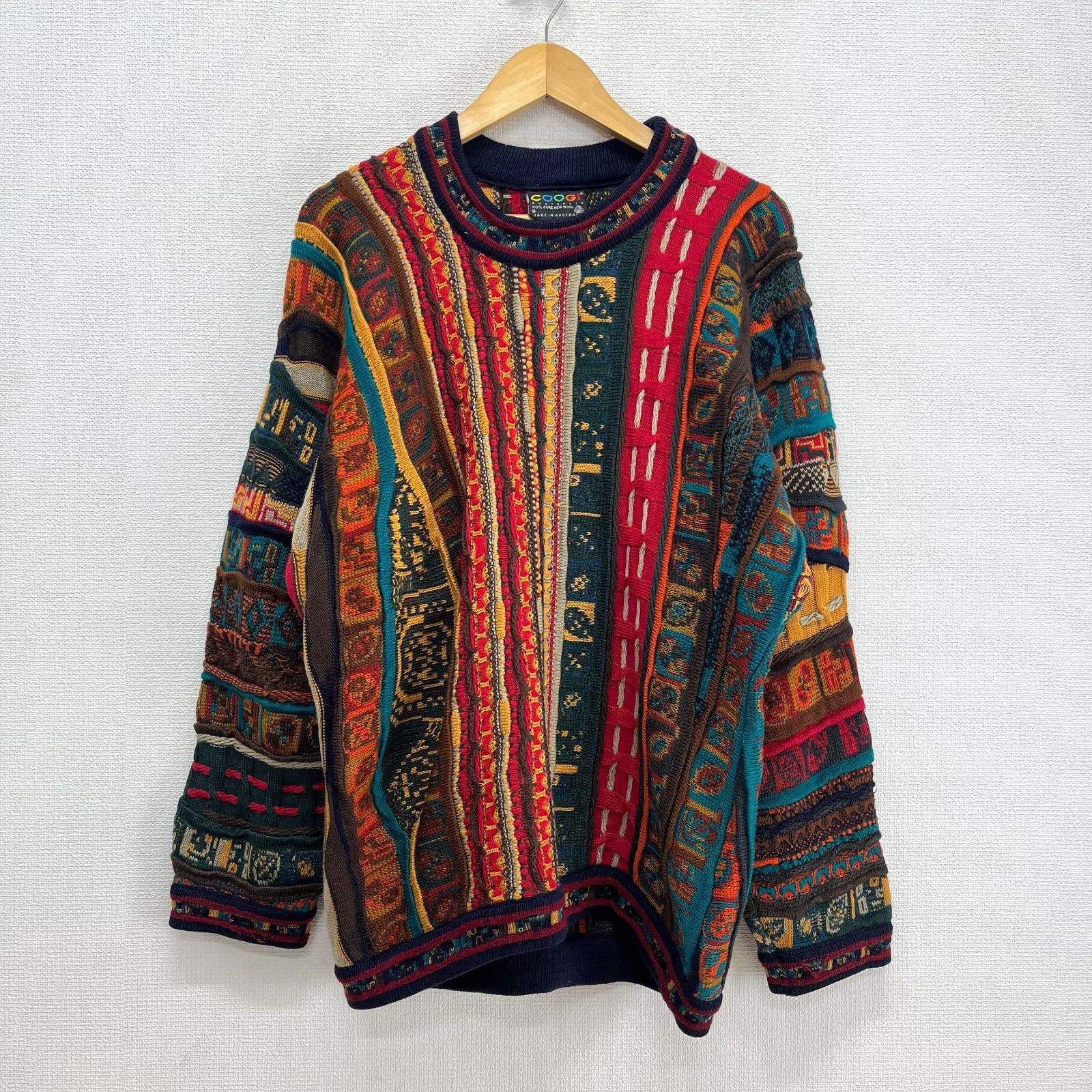 COOGI クージー 総柄 3Dニット セーター マルチカラー S 10131090 