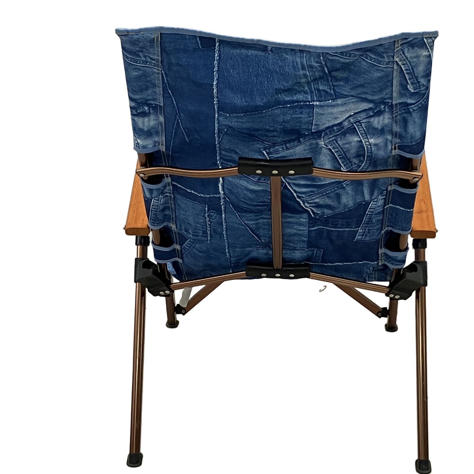 【美品】　コールマン　レイチェア　デニム風　アウトドア　折りたたみ　専用デニム袋 コールマン レイチェア リクライニング 限定色 デニム