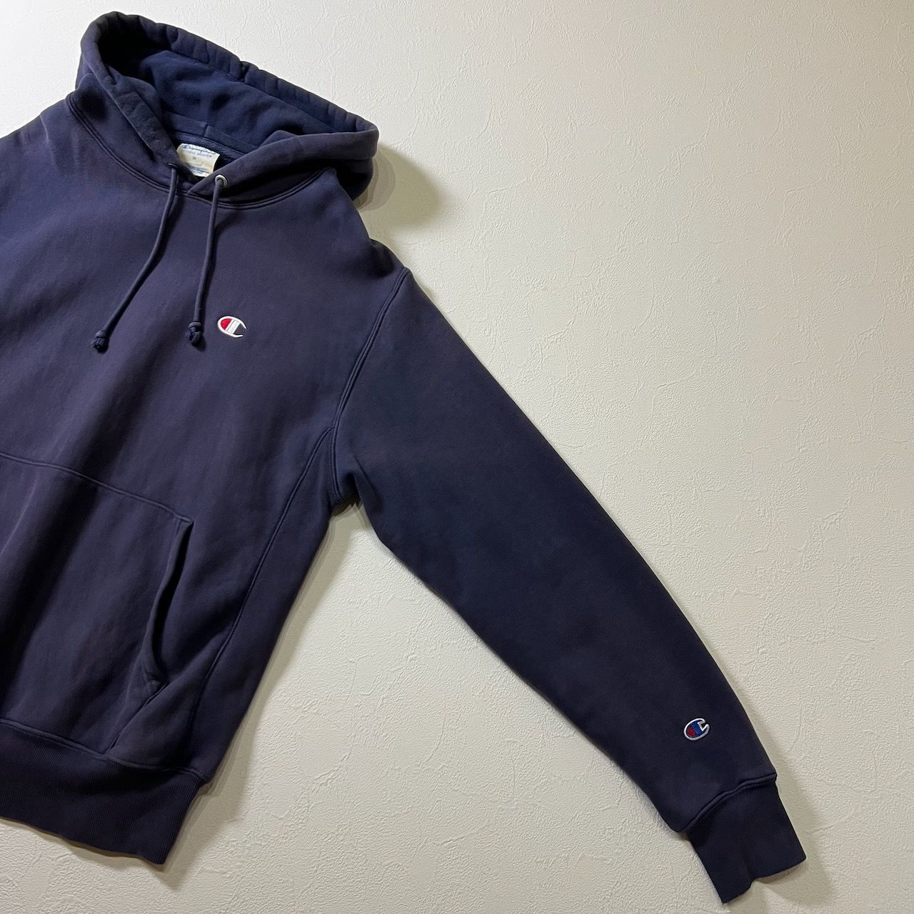 茄子紺フェード90sMADEINUSA製ChampionパーカーMグッドフェード 茄子紺フェード90sMADEINUSA製ChampionパーカーMグッドフェード - メルカリ