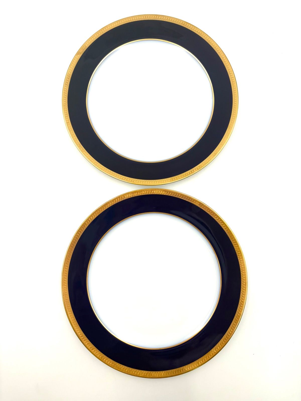 大倉陶園　ロイヤルブルー　瑠璃片葉金蝕　ディナープレート　26cm 瑠璃片葉金蝕 43ピースディナーセット