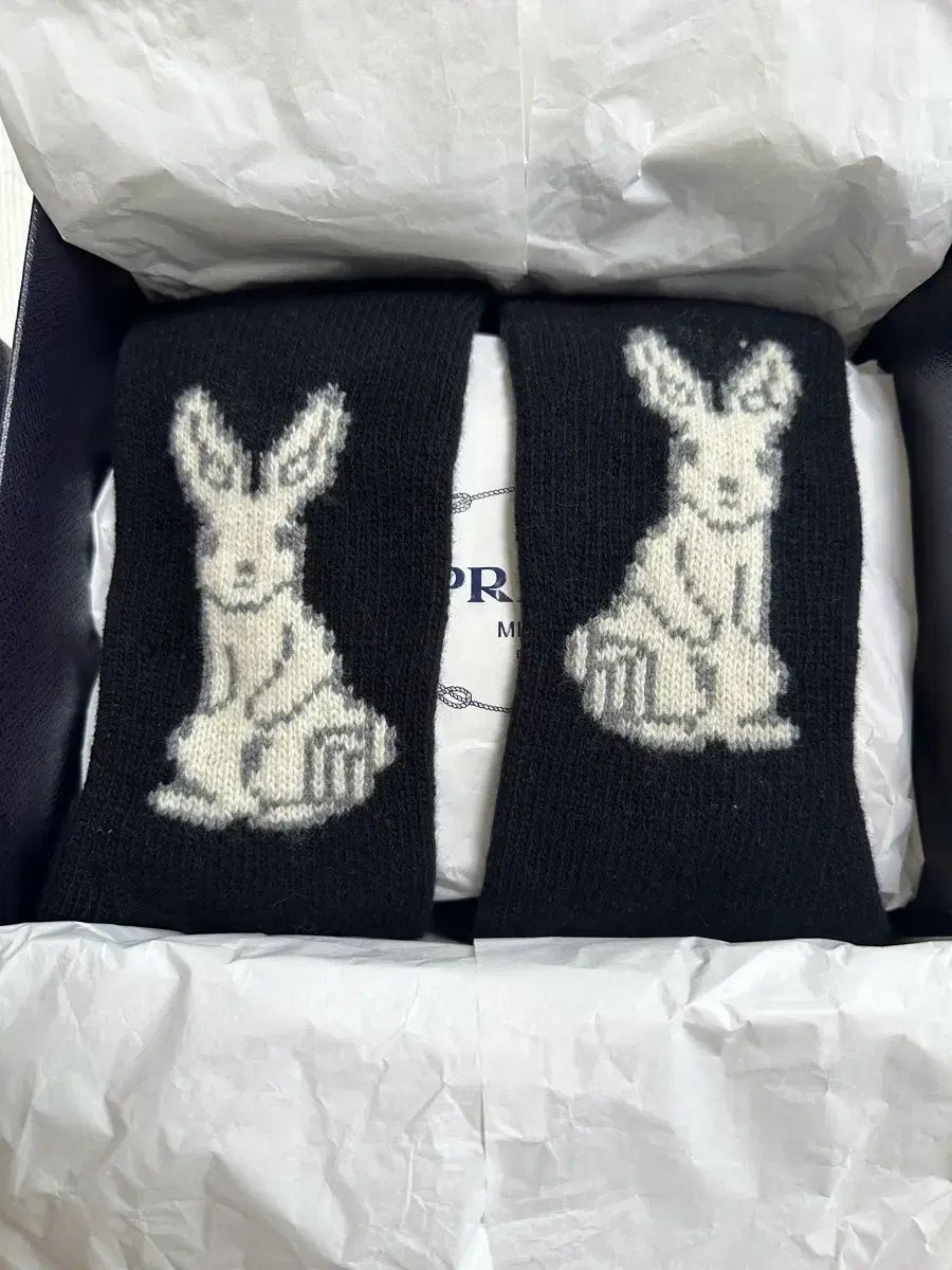 PRADA プラダ 래빗 カシミア 手袋