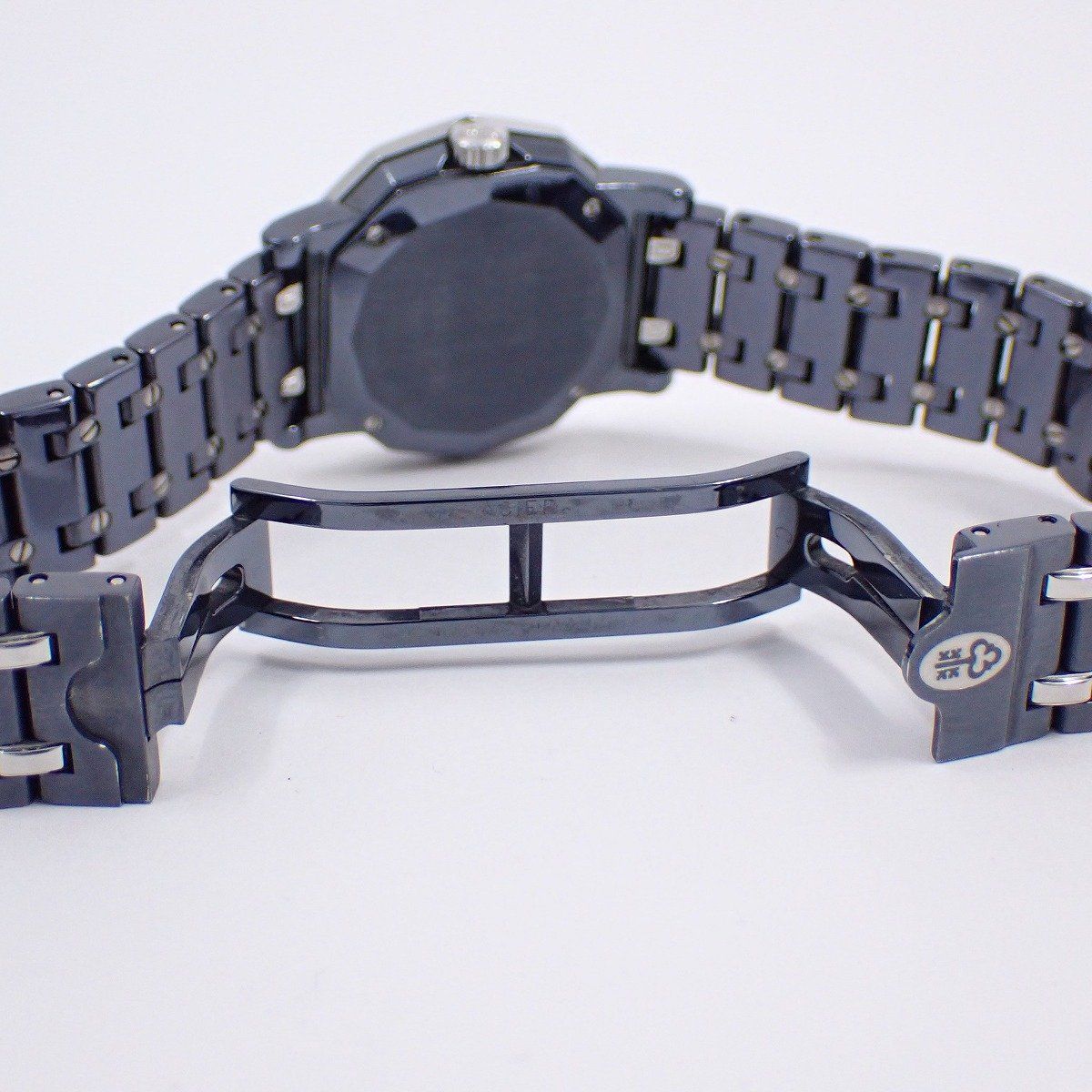 コルム アドミラルズカップ クォーツ レディース 腕時計 ガンブルー×SS