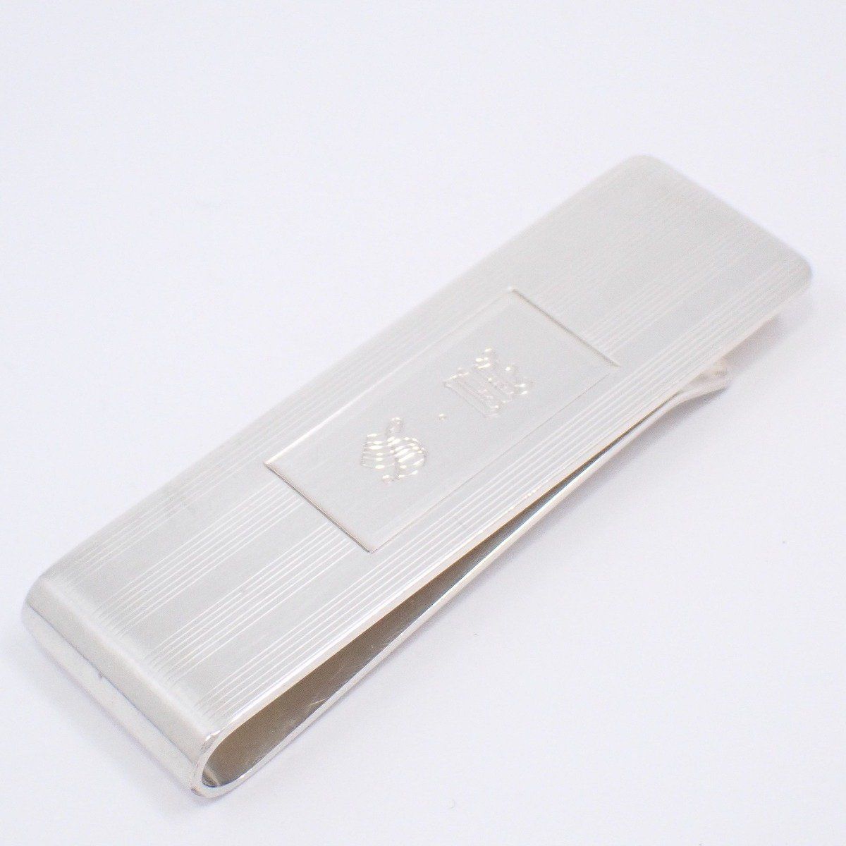 TIFFANY＆Co. ティファニー ストライプ柄 マネークリップ シルバー925